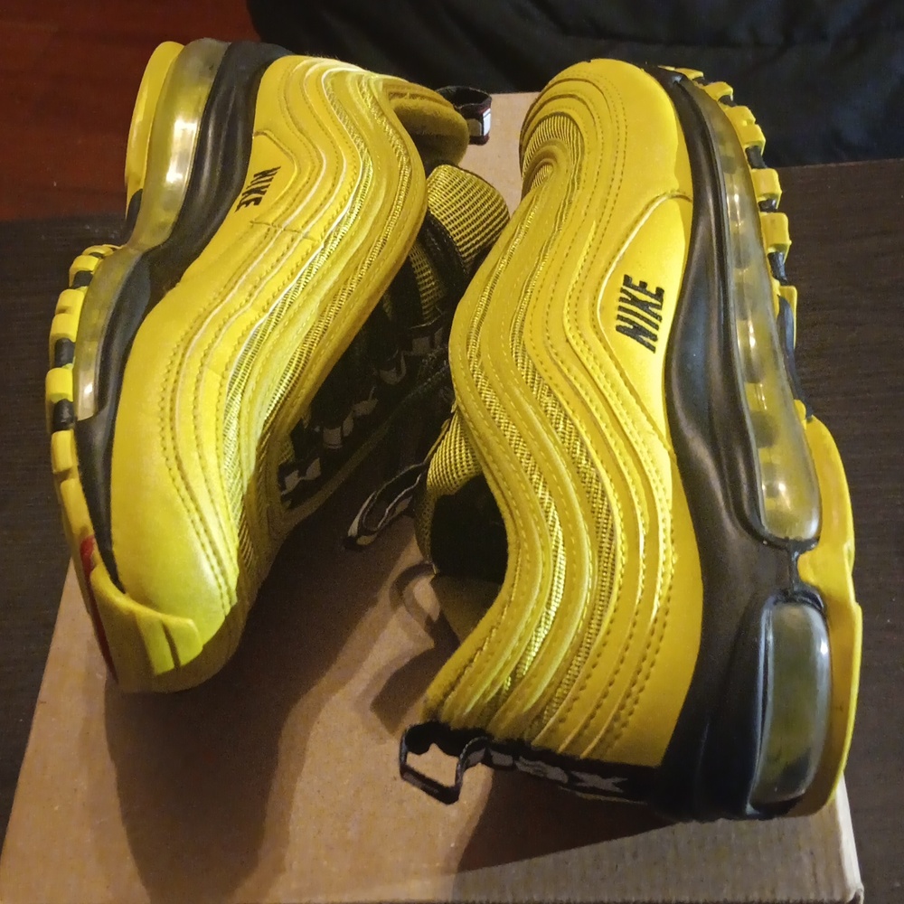Nike Air Max 97 "Bright Citron" (2018) Sneakers SZ 7Y Womens SZ 8.5 EUC - Picture 8 of 9